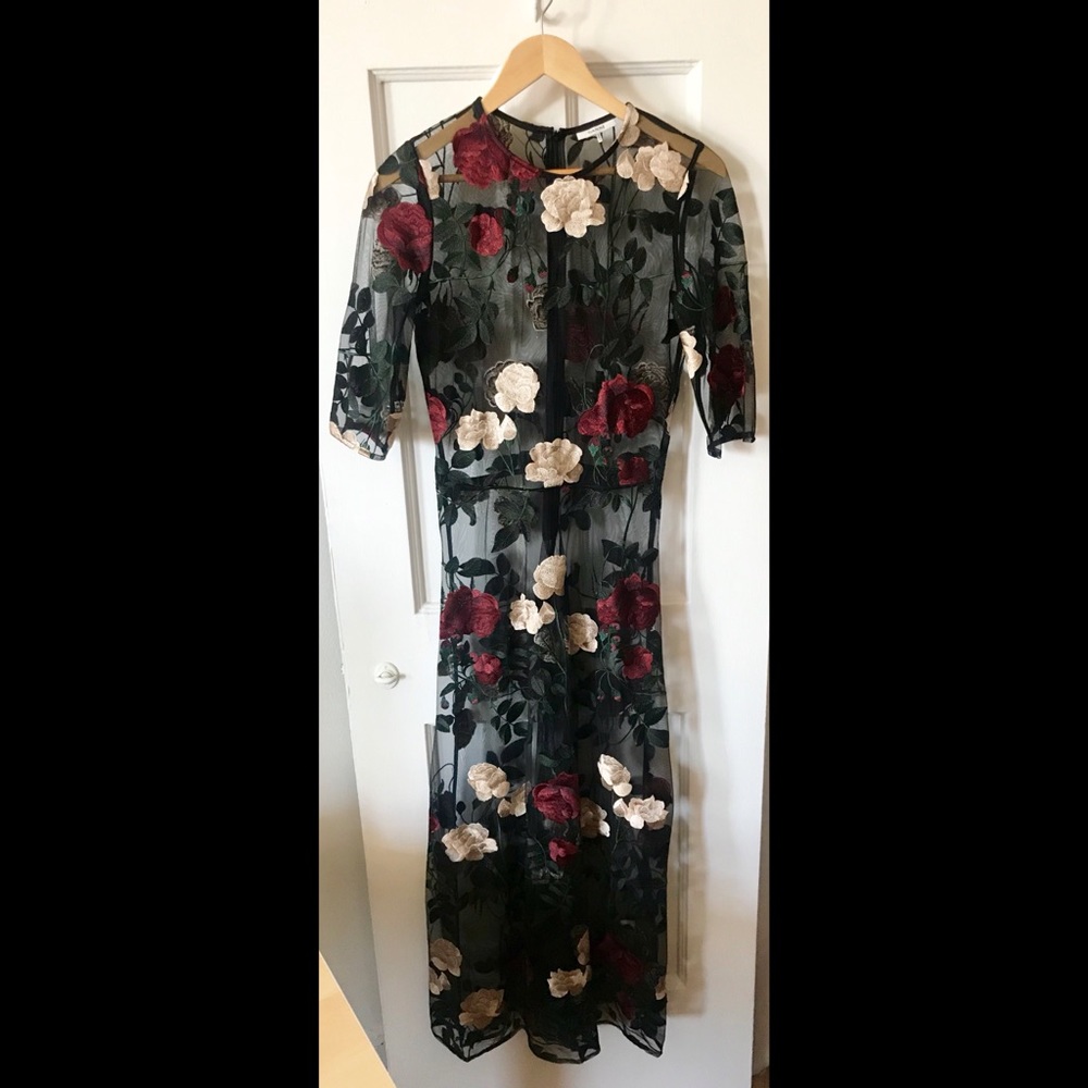 Ganni Simmons Floral Dress (34)(XS)